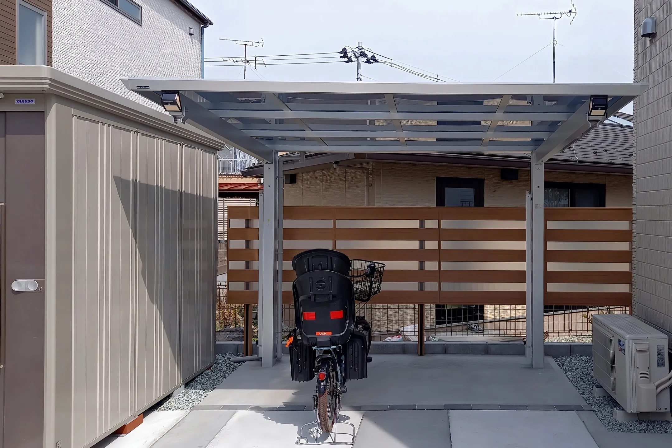 🚲🌿サイクルポート×フェンスの組み合わせ🌿🚲
