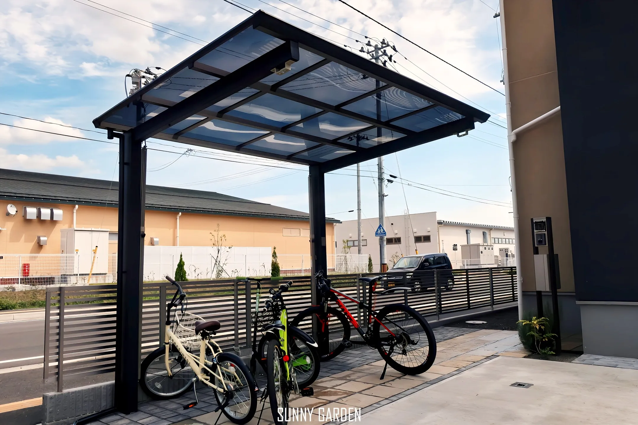🚲🌿サイクルポート×フェンスの組み合わせ🌿🚲