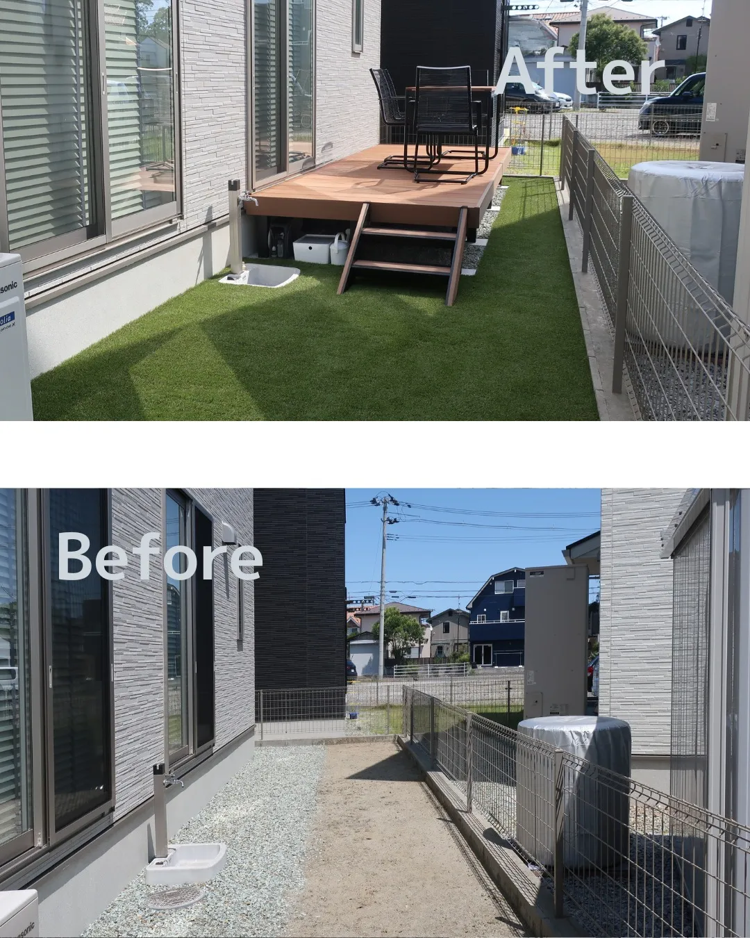 ✨砂利と砂だけだったお庭が…