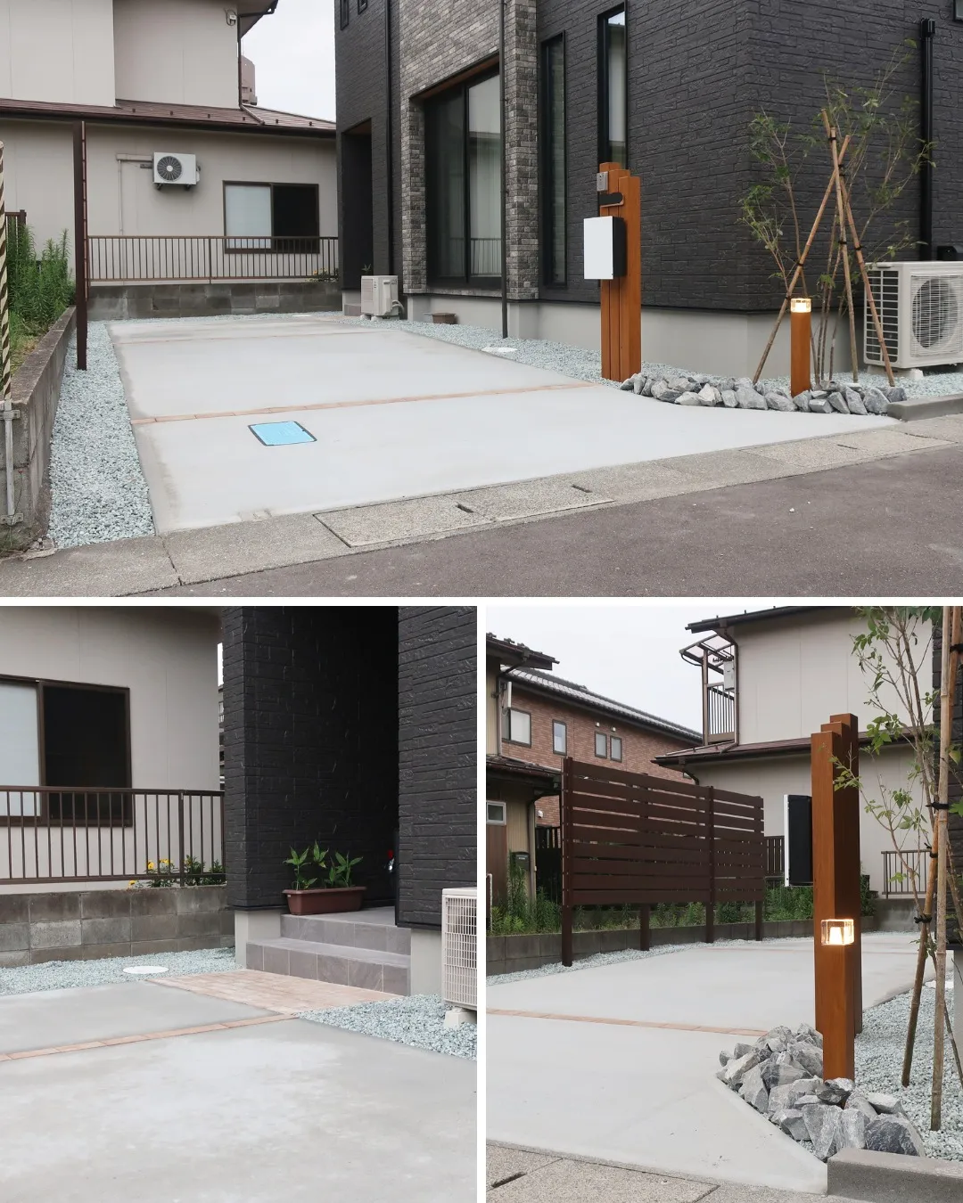 🏡 新築外構|門まわり × ライティング × プライベート空...